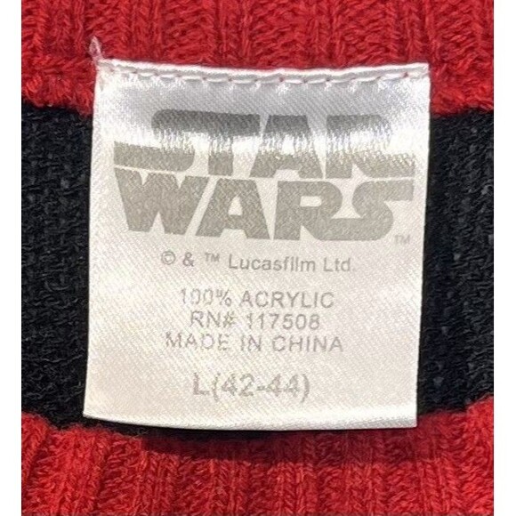 Star Wars Christmas Sweater Men's Large (42-44) Darth Vader Xmas Long Sleeves - Picture 4 of 5